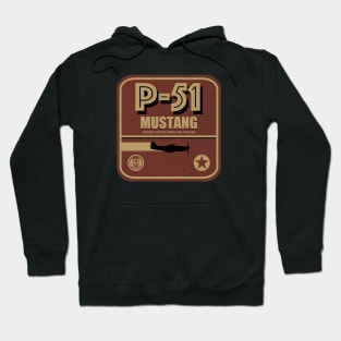 P-51 Mustang Retro Patch Hoodie